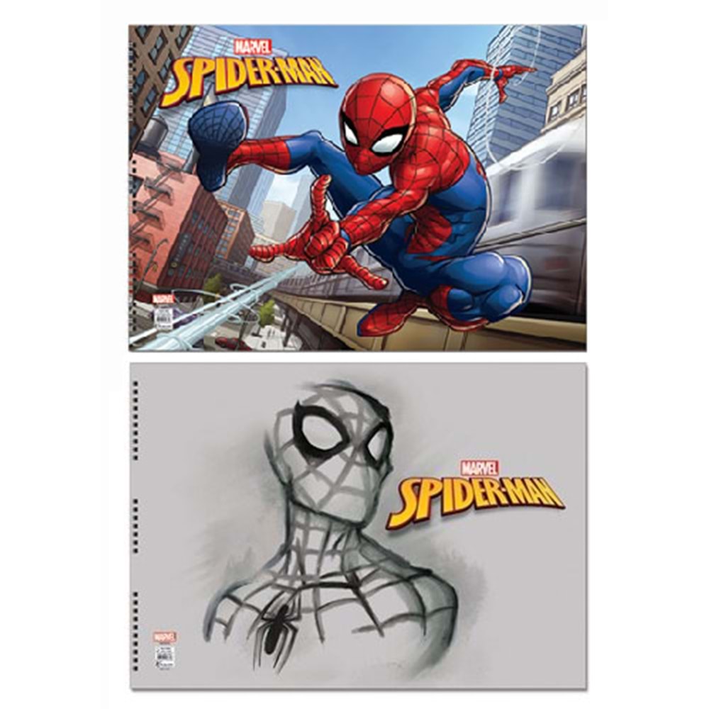 Spiderman Spiralli Resim Defteri 35x50 15 Yaprak
