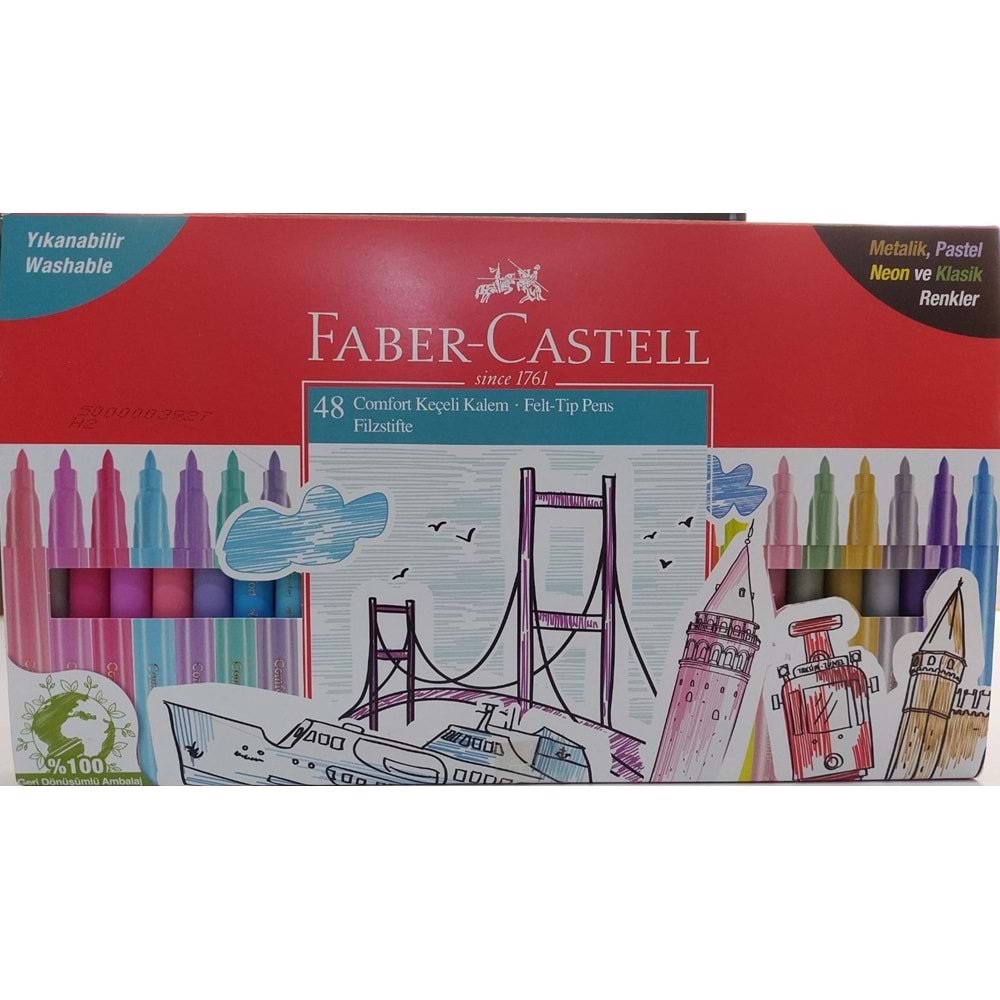 Faber-Castell Comfort Keçeli Kalem Maxi Set 48'li