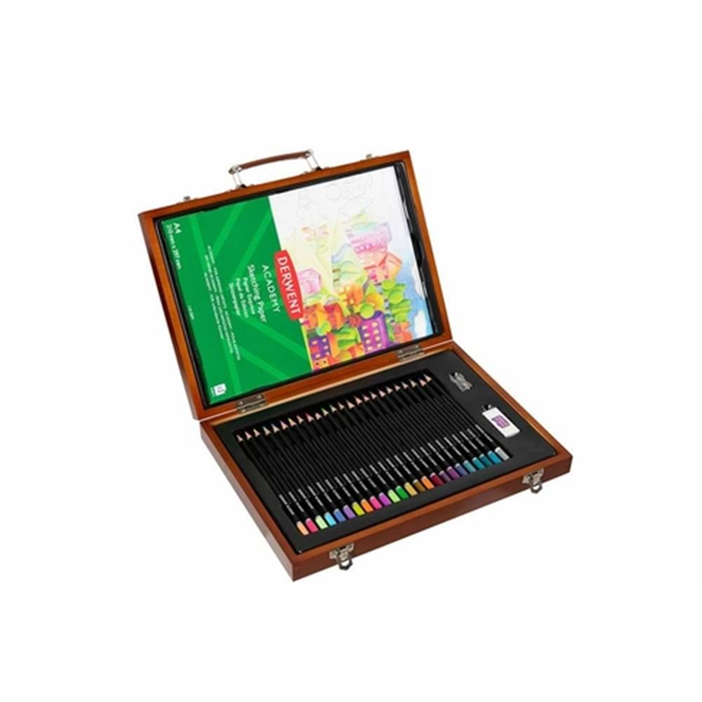 Derwent Academy 27 Parça Trend Color Wooden Gift Box