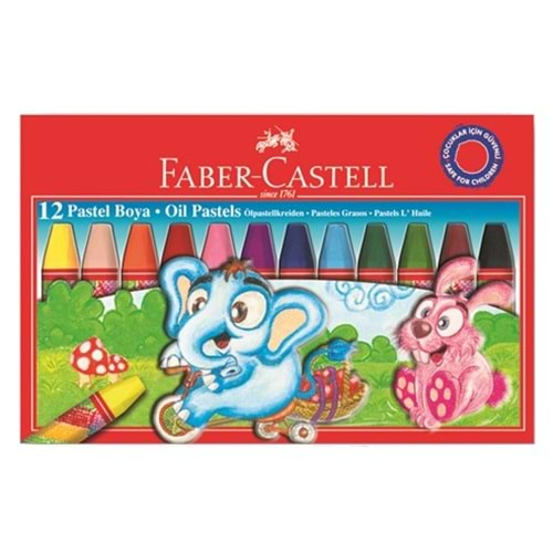 Faber Castell Karton Kutu Pastel Boya 12 Renk