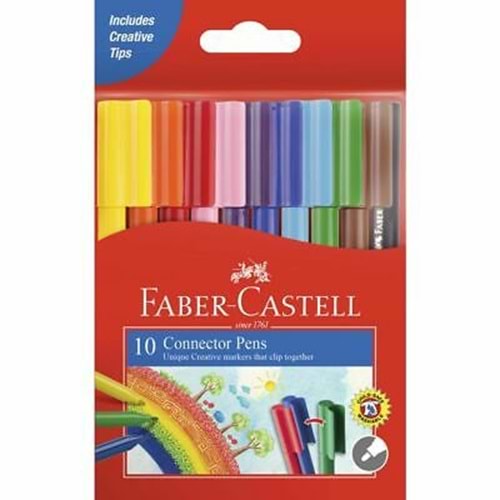 Faber Castel Eğlenceli Keçeli Kalem 10 Renk