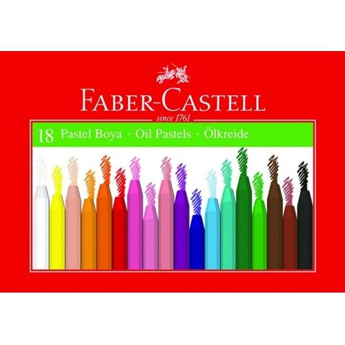 Faber Castel 18 li Karton Kutu Pastel Boya