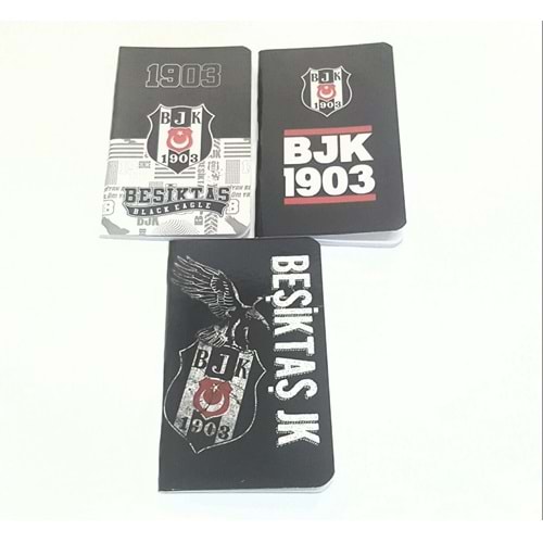 Beşiktaş Bloknot 8x13 Karton Kapak Dikişli
