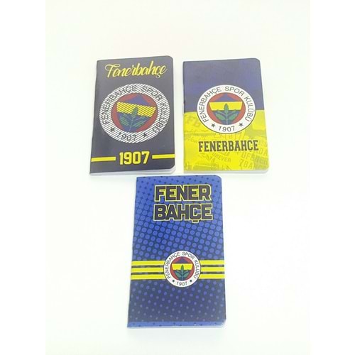 Fenerbahçe Bloknot 8x13 Karton Kapak Dikişli