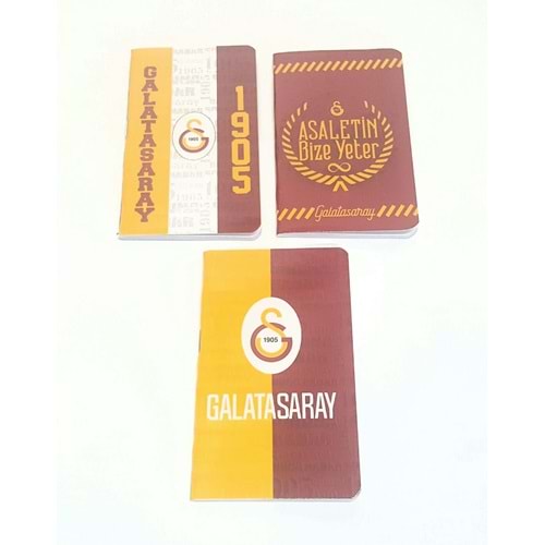 Galatasaray Bloknot 8x13 Karton Kapak Dikişli