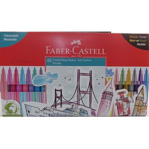 Faber-Castell Comfort Keçeli Kalem Maxi Set 48'li